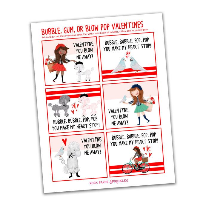 FREE Printable Valentine Cards for Kids