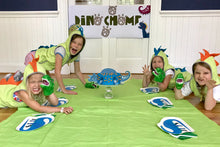Load image into Gallery viewer, Dinosaur Party Tableware + Cake Topper Bundle