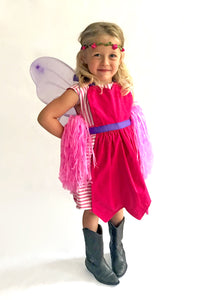 Child wearing a fairy costume