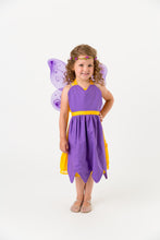 Load image into Gallery viewer, Purple fairy apron with wings