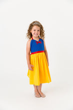 Load image into Gallery viewer, Blue and yellow snow white princess costume