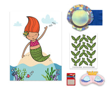Load image into Gallery viewer, Pin the Tail on the Mermaid Game | Under the Sea Party Game for Girls, Boys