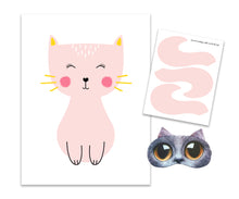 Load image into Gallery viewer, Pin the Tail on the Cat Party Game | Boys, Girls Birthday Banner Game Set