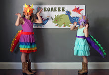 Load image into Gallery viewer, Dinosaur Tail &amp; Mask Dress-Up Set