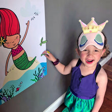 Load image into Gallery viewer, Pin the Tail on the Mermaid Game | Under the Sea Party Game for Girls, Boys