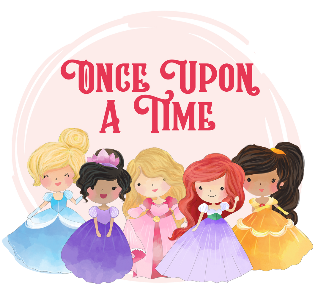 Princess graphics with Once Upon a Time text