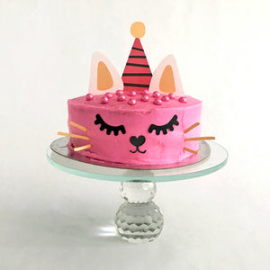 Cat Party Tableware + Cake Topper Bundle