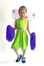 Load image into Gallery viewer, Child wearing a green fairy costume with wings
