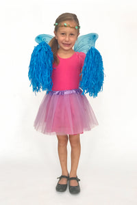 Child in fairy costume for birthday party