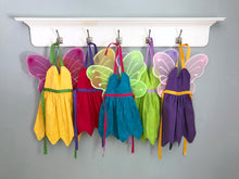 Load image into Gallery viewer, Fairy costumes in yellow, pink, blue, green and purple