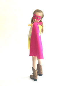 Superhero Costume for Boys and Girls, Superhero Cape + Mask (8 colors)