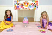 Load image into Gallery viewer, Meri Meri floral plates and children eating at a princess party