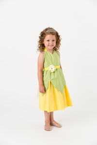 Green and yellow Princess and the Frog costume
