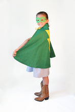 Load image into Gallery viewer, Green superhero cape