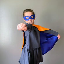 Load image into Gallery viewer, Superhero kid with cape and mask